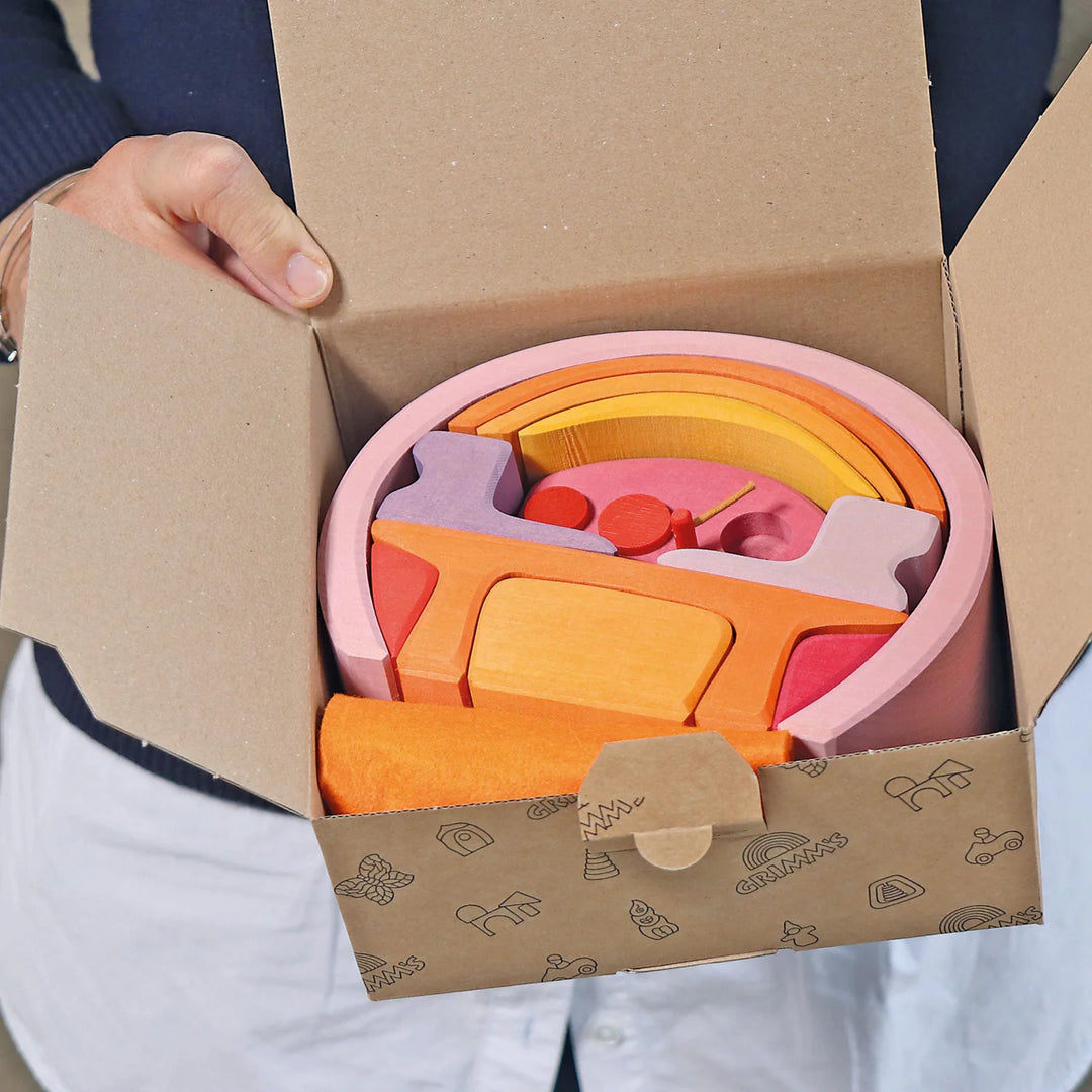 Pink-Orange Mobile Home