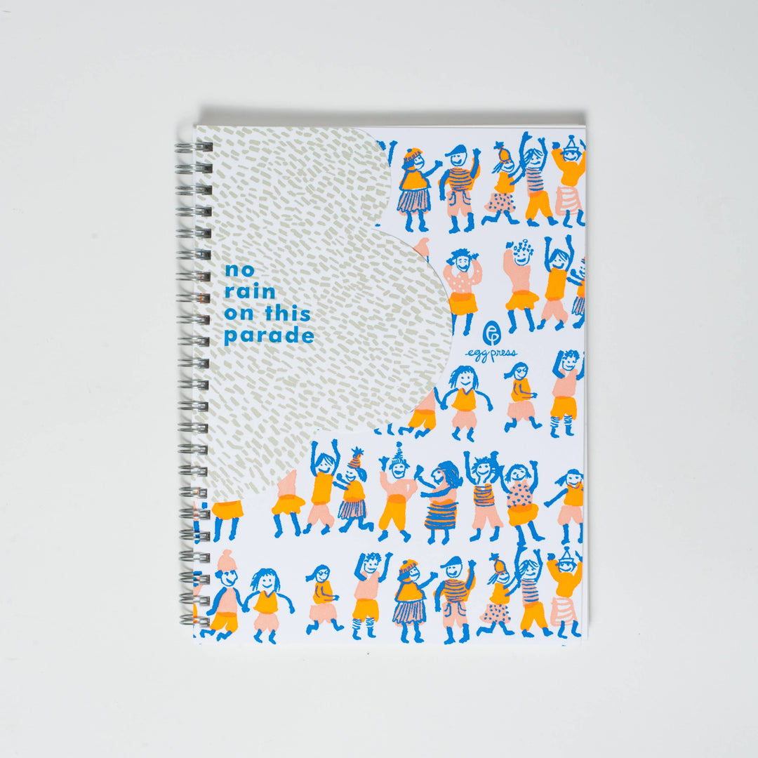 Rainy Day Parade Blank Notebook