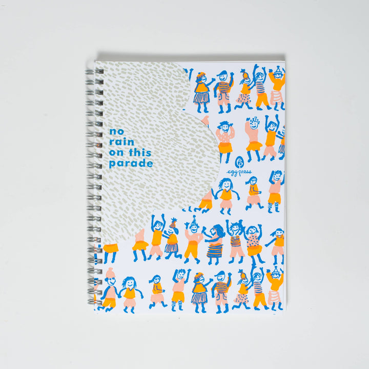 Rainy Day Parade Blank Notebook
