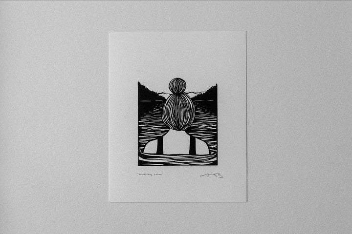 Morning Swim 8x10" Print
