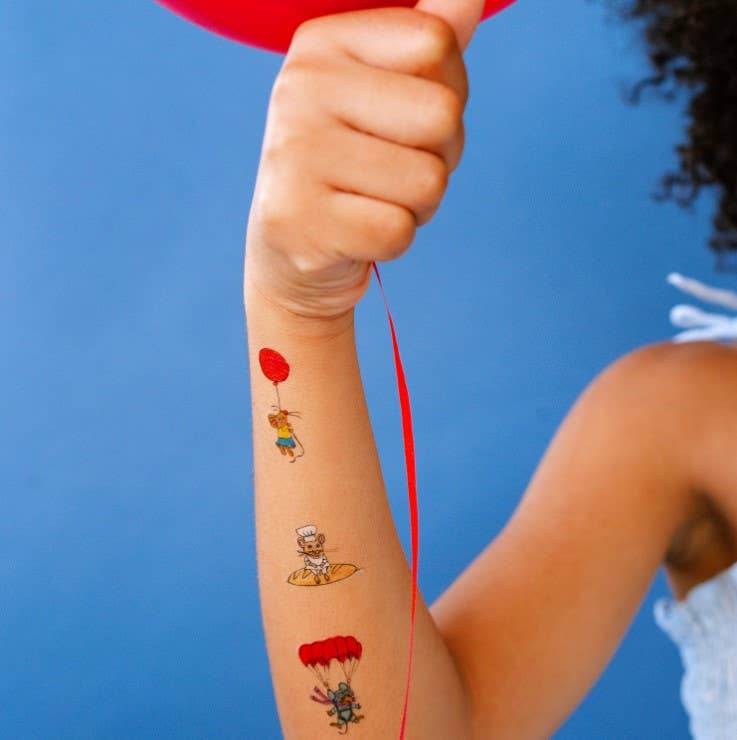 Busy World Mice Tattoo Sheet