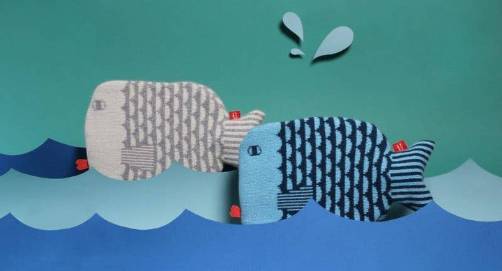 Finn Hot Water Bottle - Blue