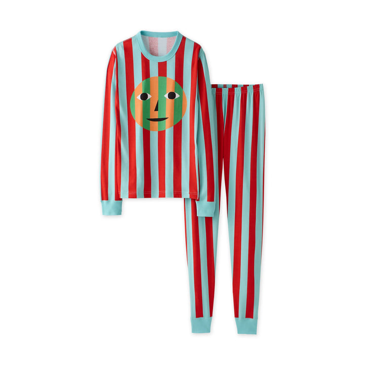 Pajama Set - Warm Stripe