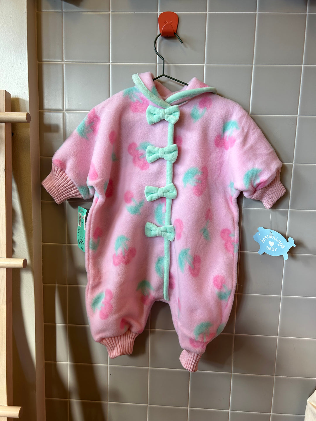 Vintage Fleece Bunting Sz 6-9 mo