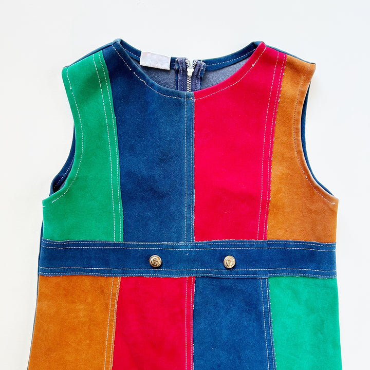 Vintage Color Block Dress Sz 6