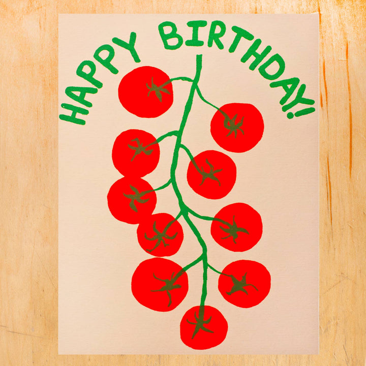 Birthday Tomatoes Greeting Card