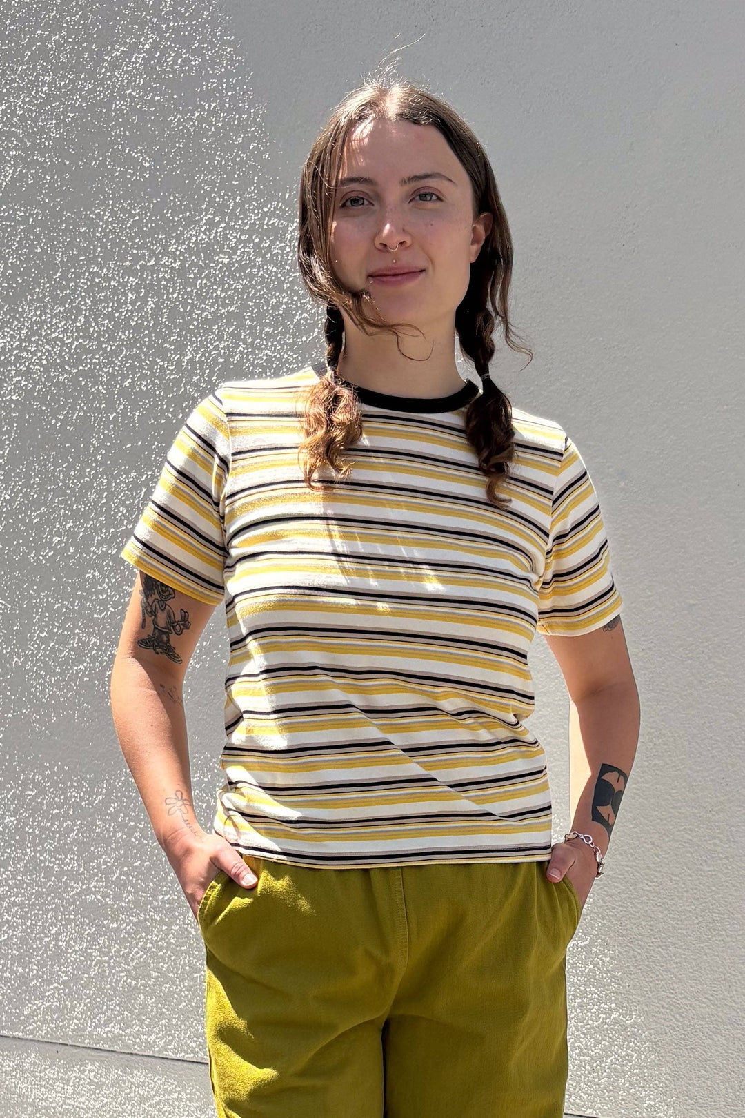 Rockaway Tee - Goldfinch Stripe