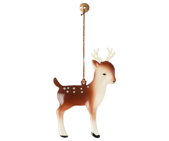 Metal Ornaments, 2 pack - Reindeer