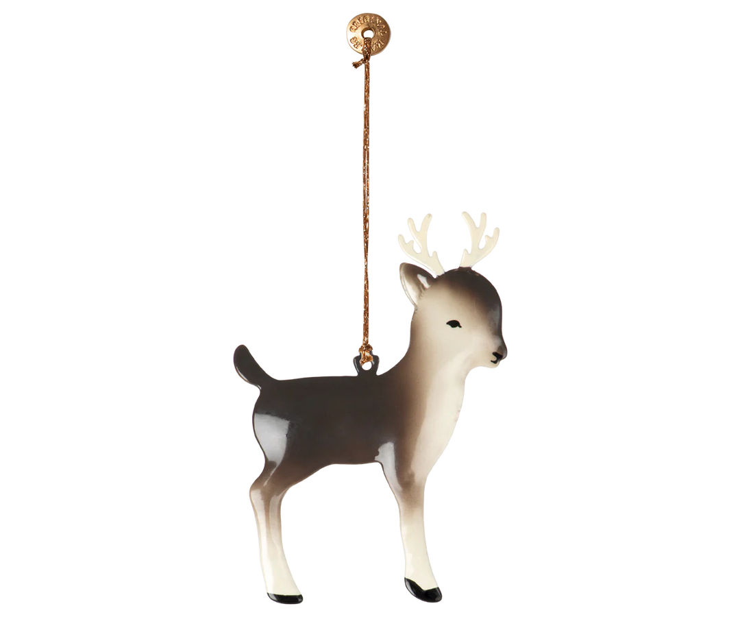 Metal Ornaments, 2 pack - Reindeer