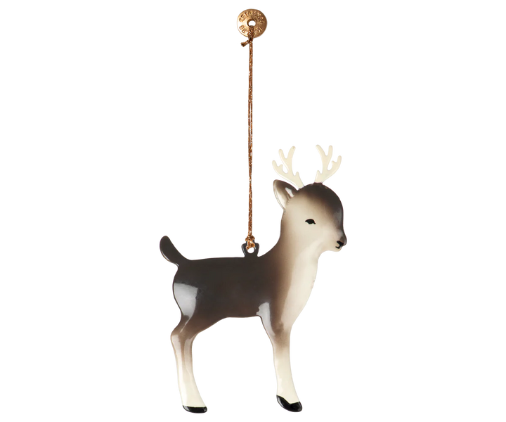 Metal Ornaments, 2 pack - Reindeer