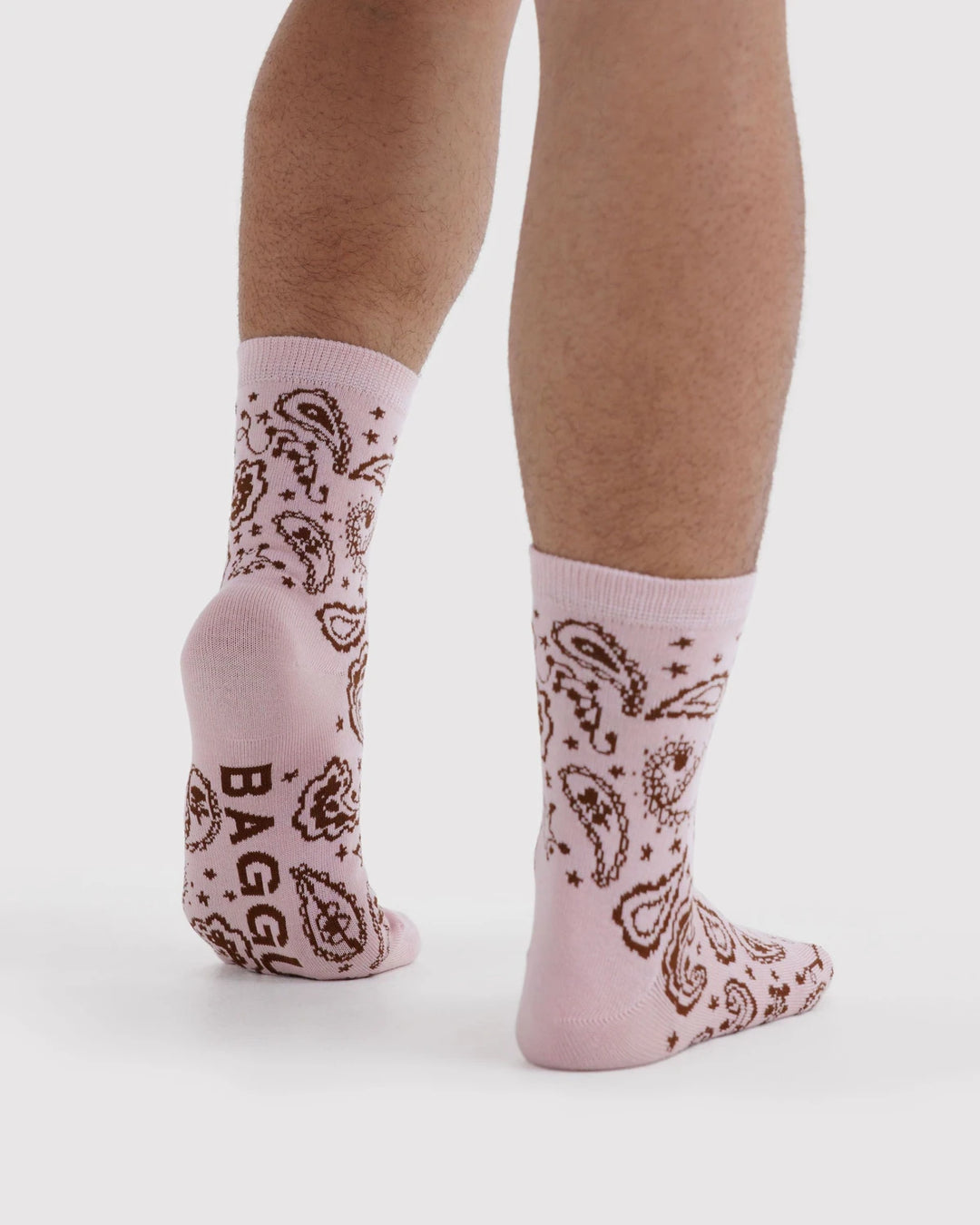 Crew Sock - Paisley Pink