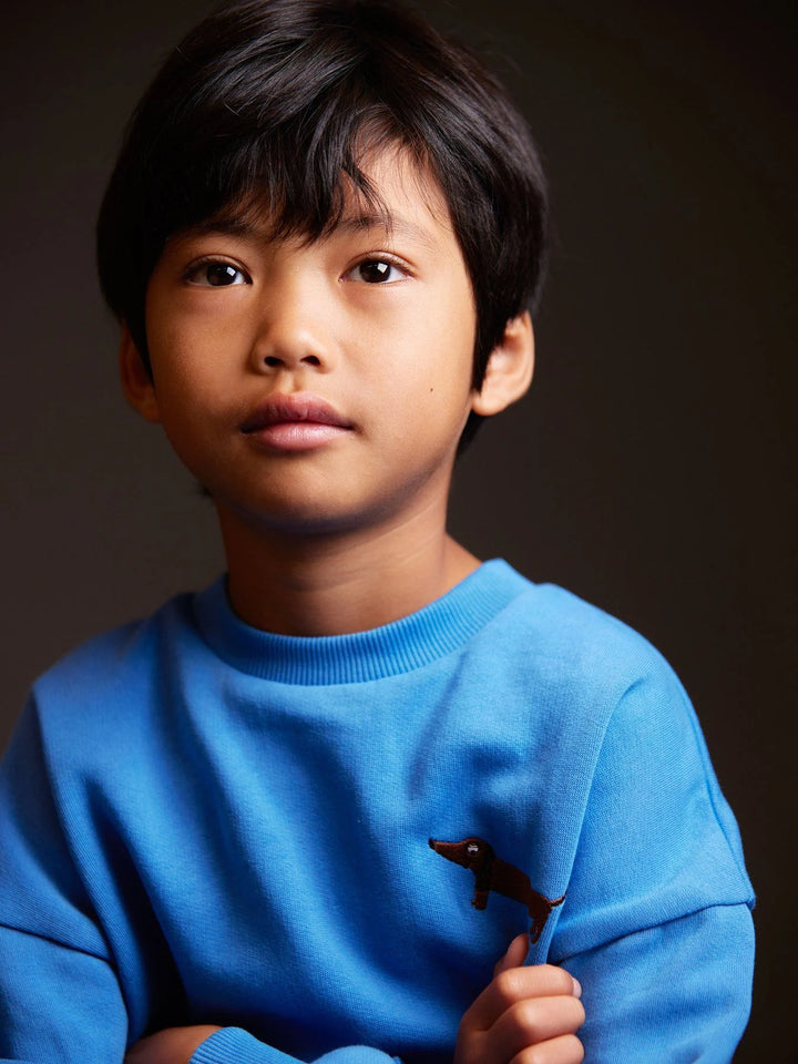 Dog Embroidered Sweatshirt