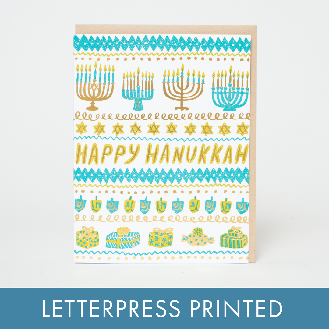 Hanukkah Stripes Card