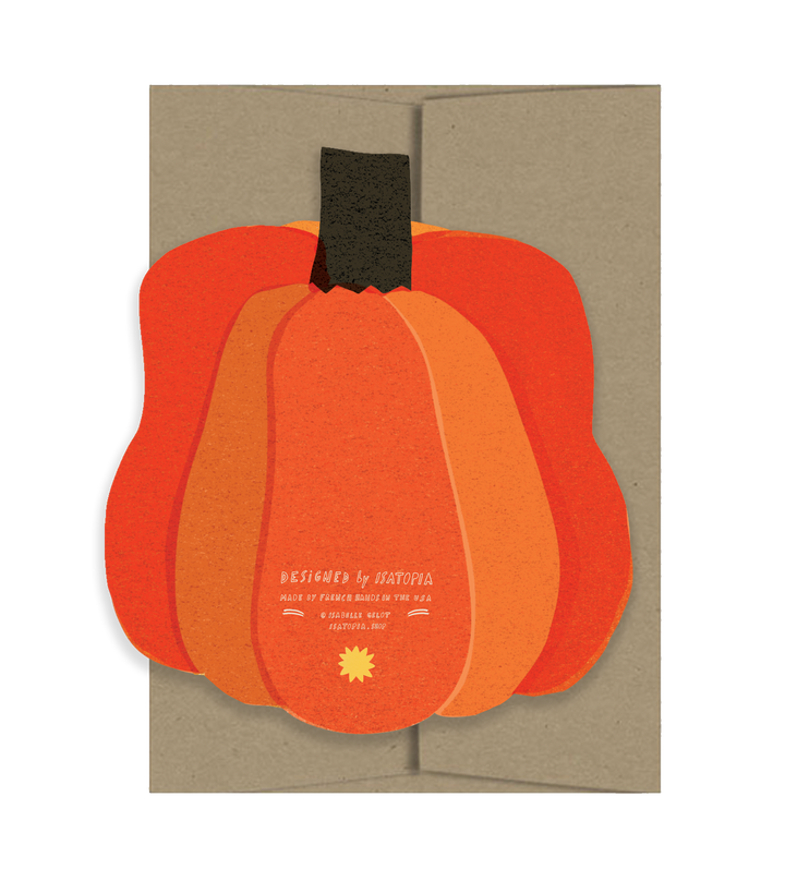 Pumpkin Blink Die Cut Card