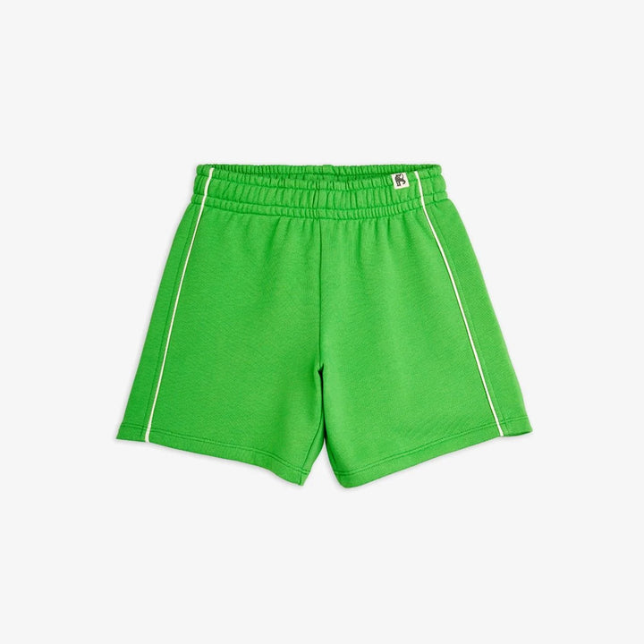 Green Plain Piping Sweatshorts