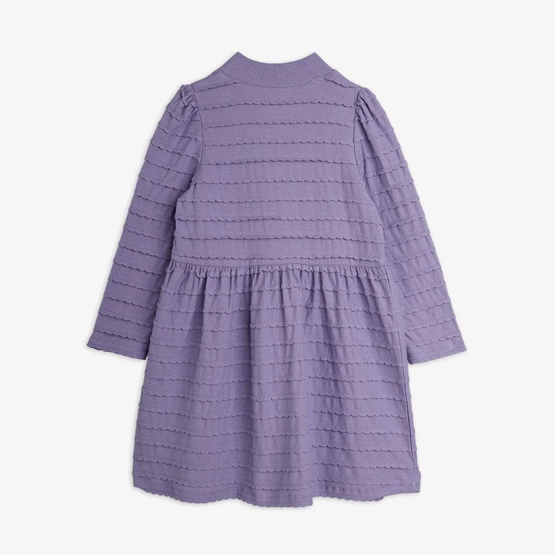 Textured Frill Long Sleeve Dress