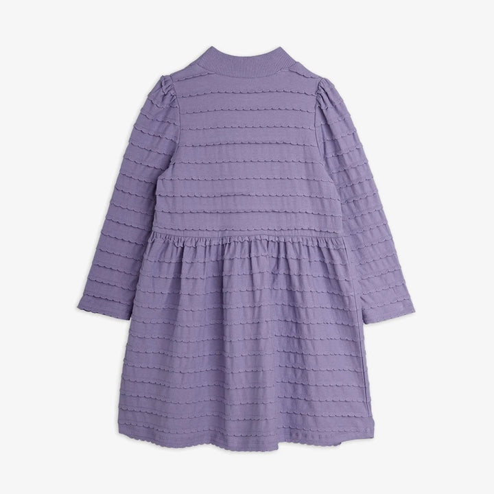 Textured Frill Long Sleeve Dress