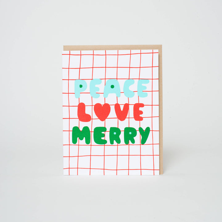 Peace Love Merry Card