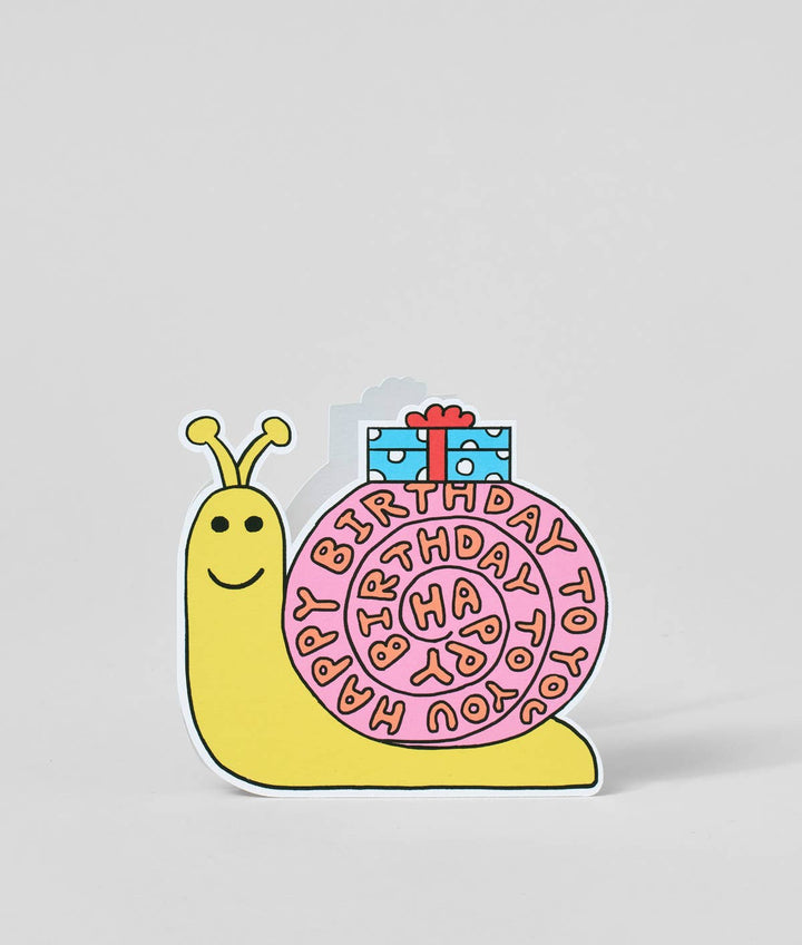 Birthday Snail Shaped Card