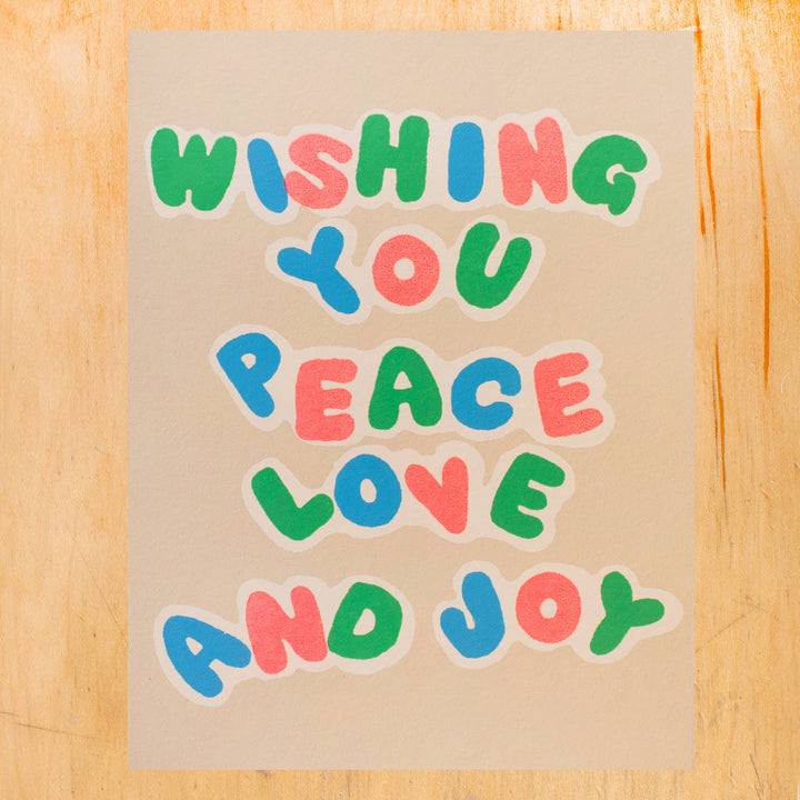 Washing You Peace Greeting Card