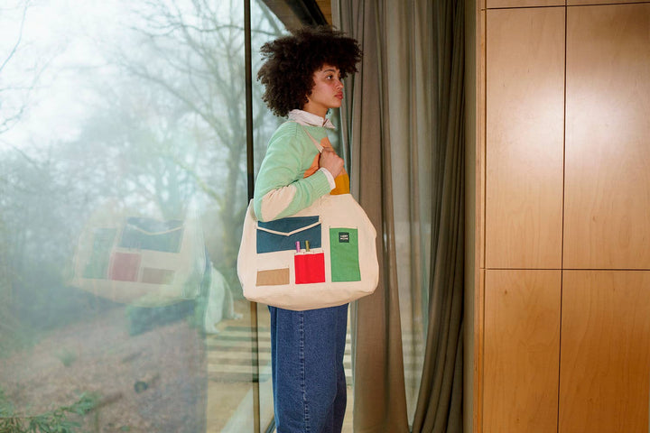 Large Pocket Patch Everything Shopper