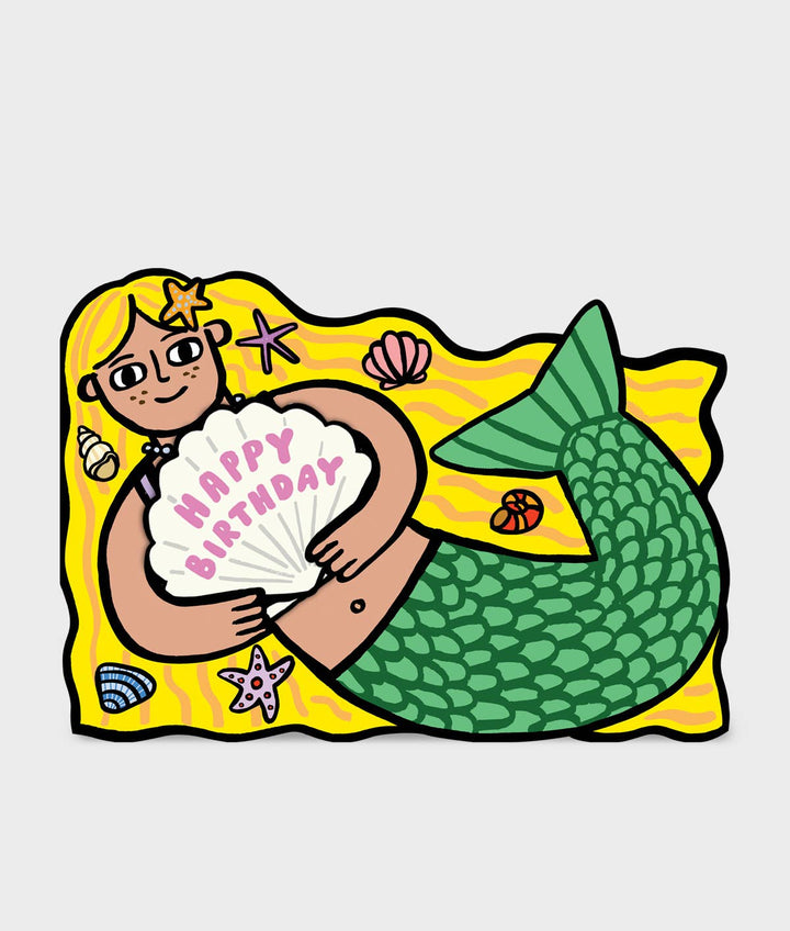 Mermaid With Mini Card Kid's Greeting Card