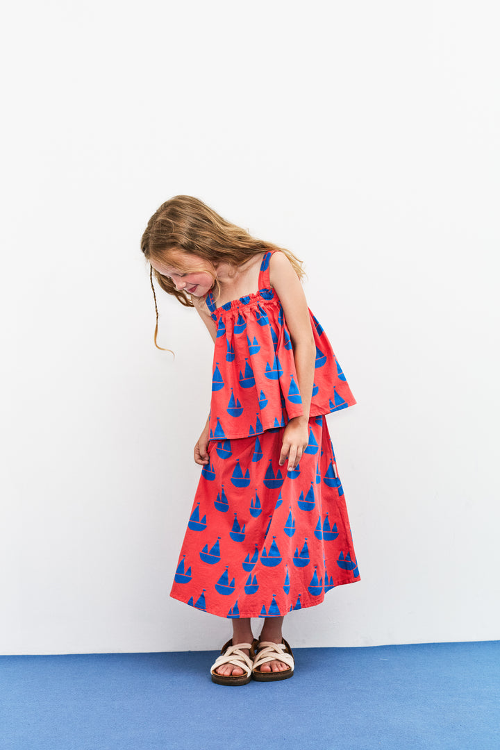 Boats All Over Long Skirt