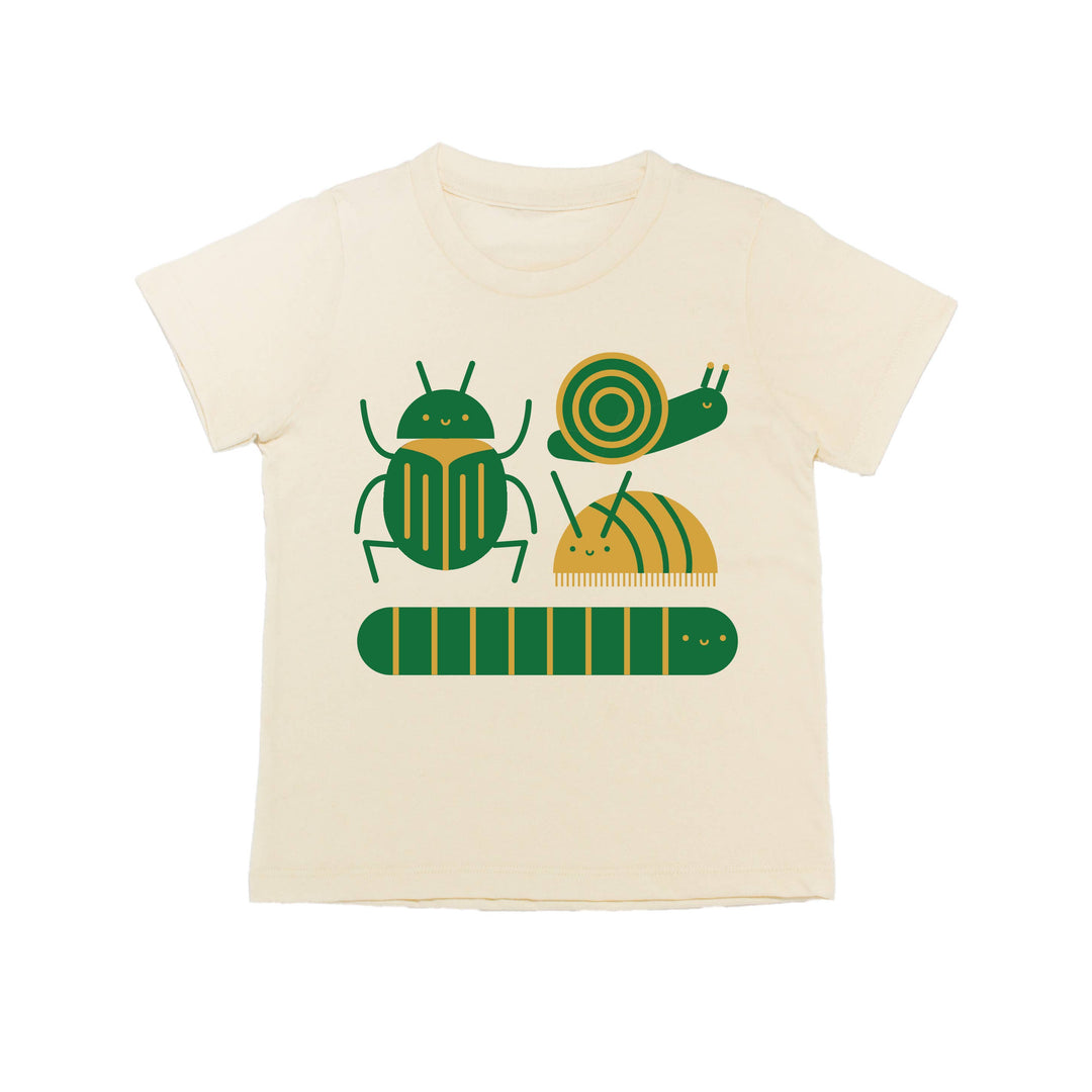 Bugs, Snail, Beetle, Worm, Rollie Pollie Kid's Graphic Tee