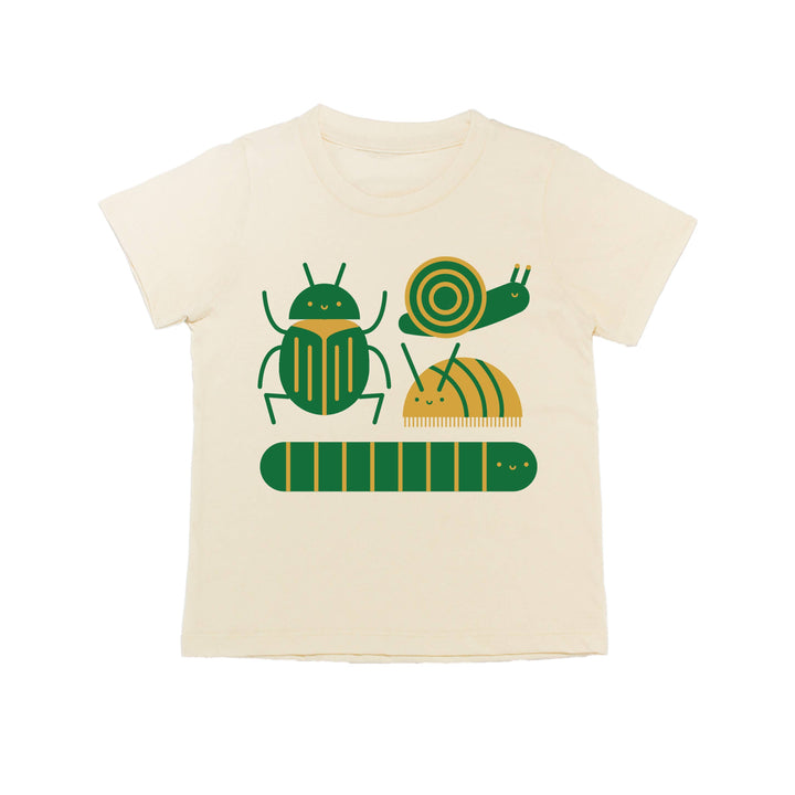 Bugs, Snail, Beetle, Worm, Rollie Pollie Kid's Graphic Tee