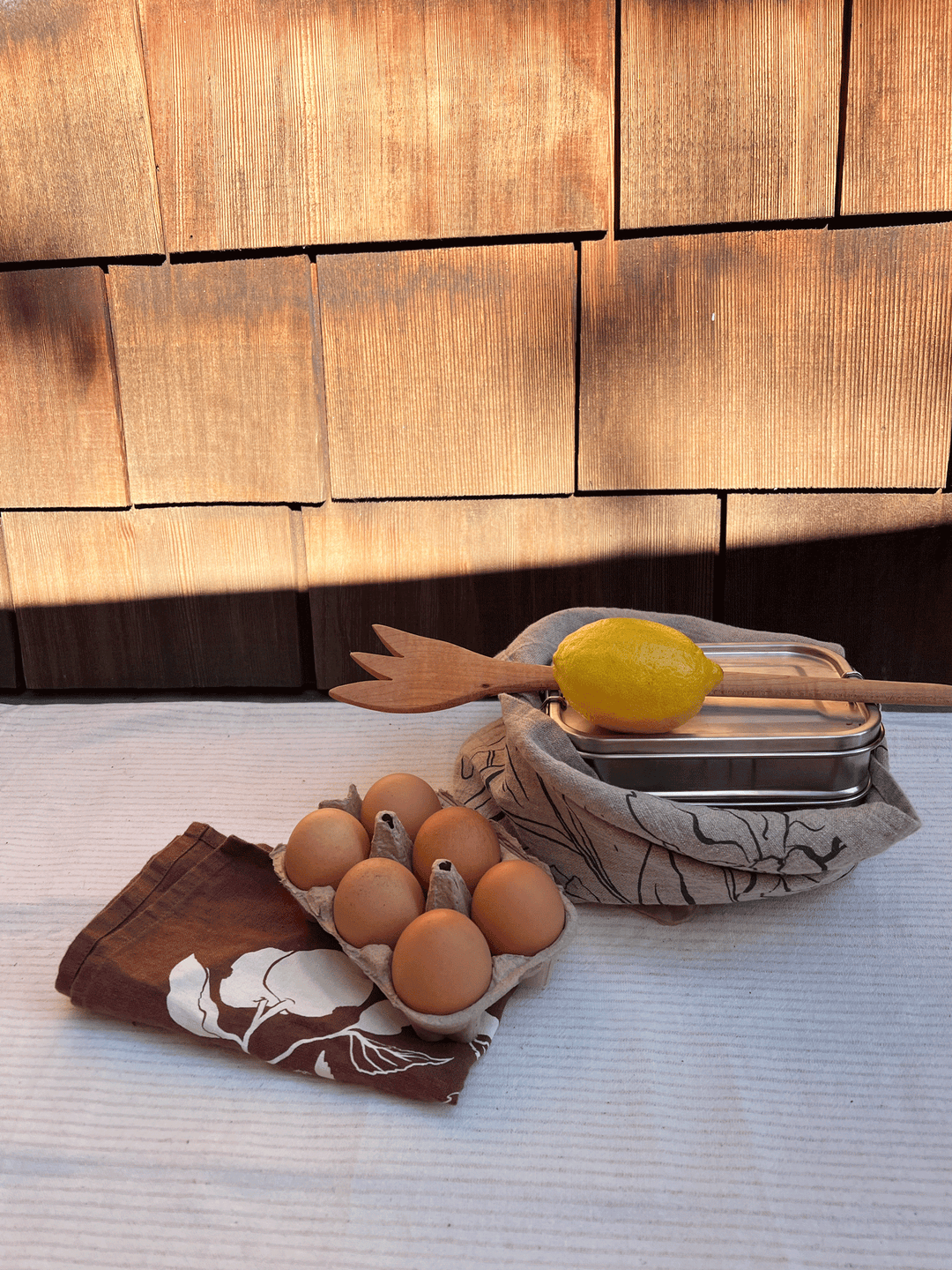 Apples Linen Tea Towel