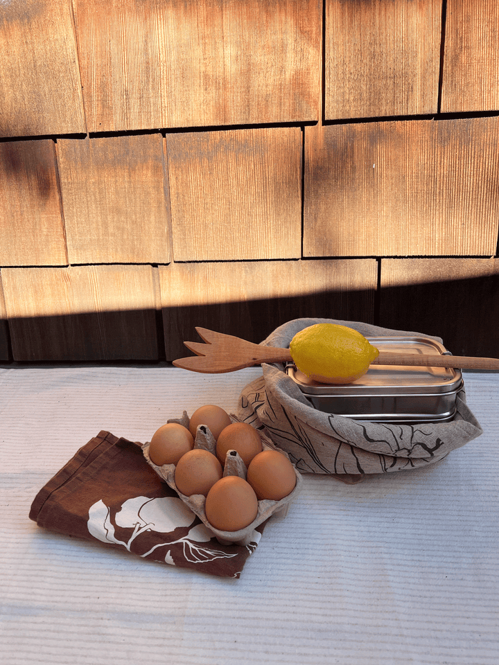 Apples Linen Tea Towel