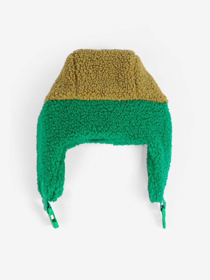 Color Block Chapka - Green/Pink