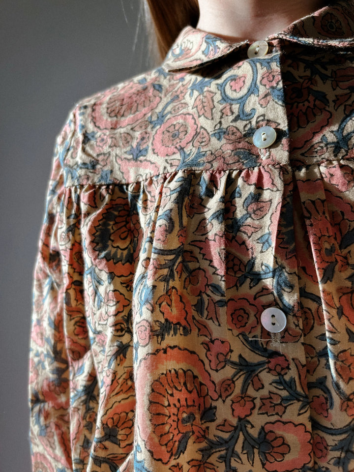 Bay Smock in Parasol with Antique Lace