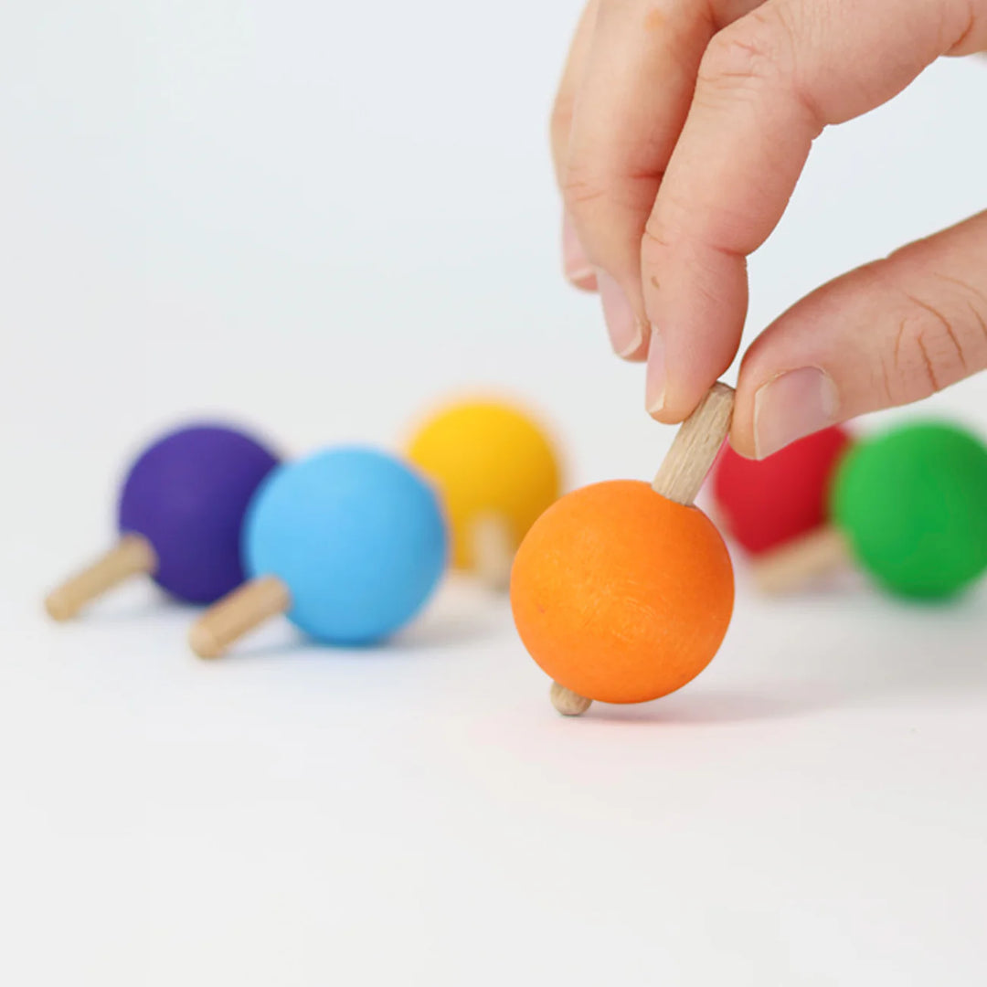 Rainbow Spinning Tops