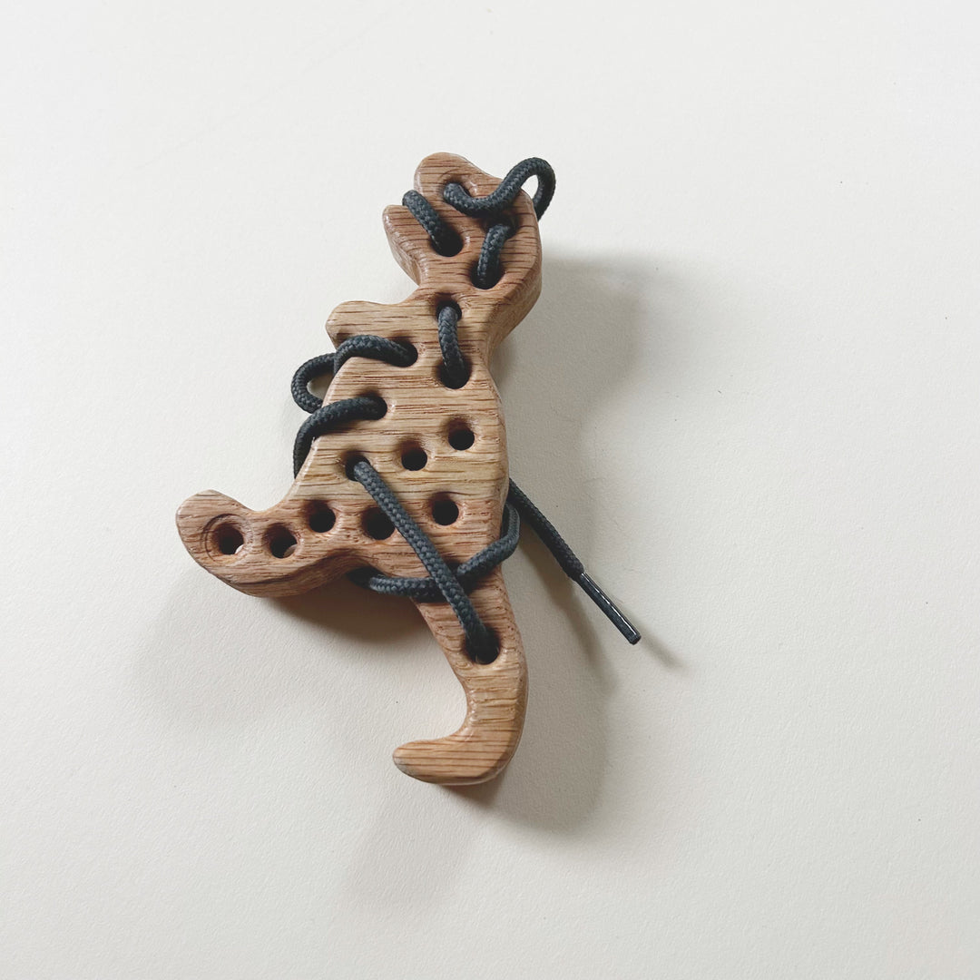 Wooden Dino Lacing Toy