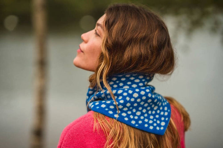 Blue Spotty Neckerchief