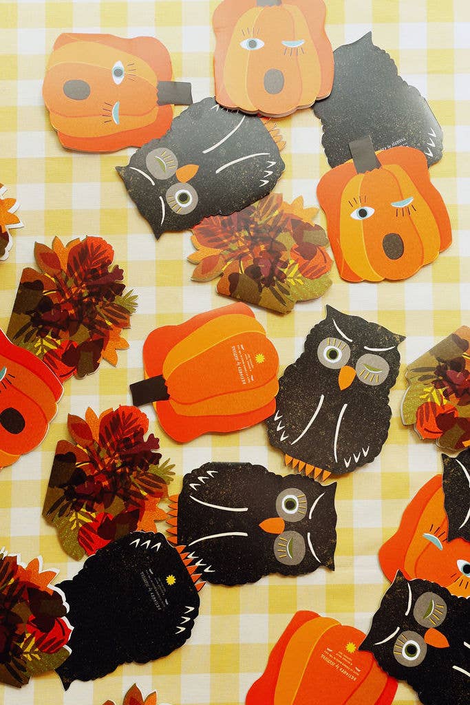 Pumpkin Blink Die Cut Card