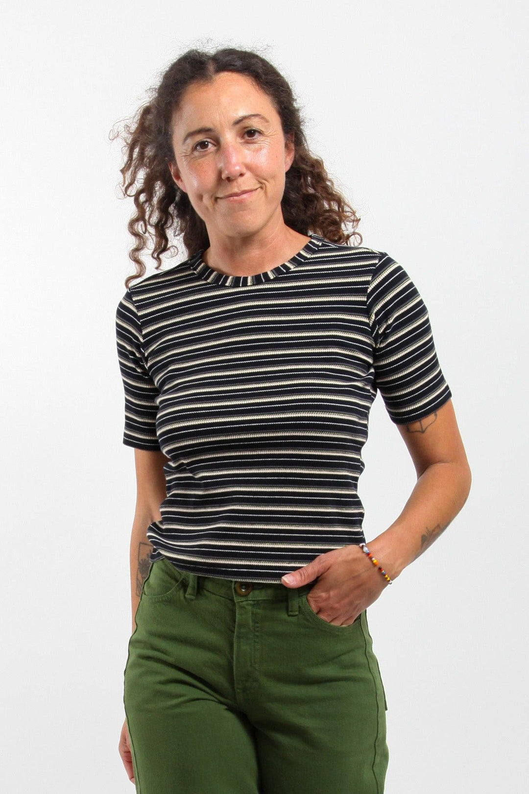 Delia Shirt - Obsidian Stripe