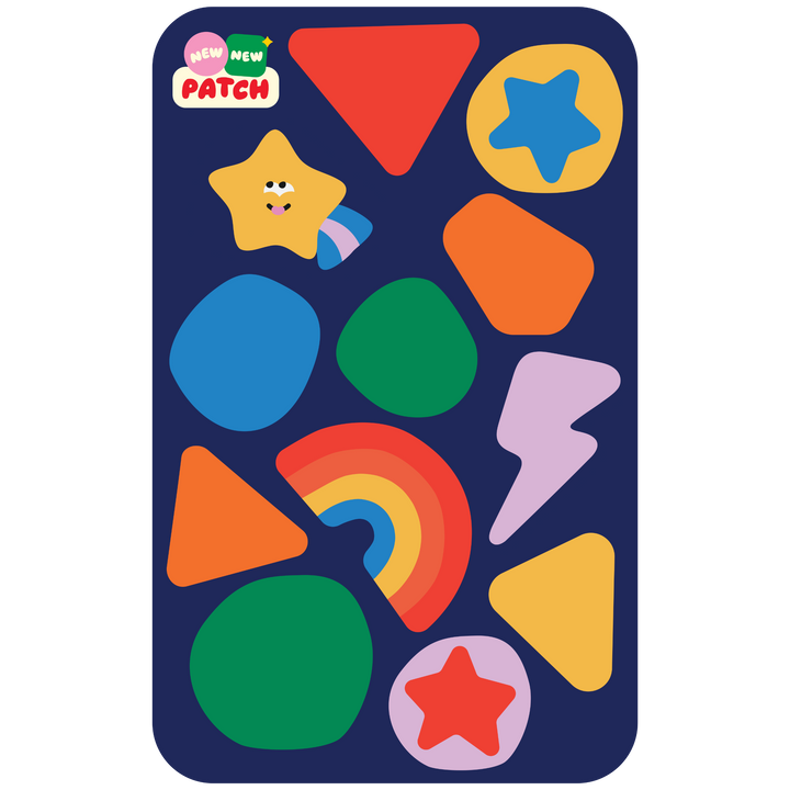 Rainbow Sticker Patch Sheet