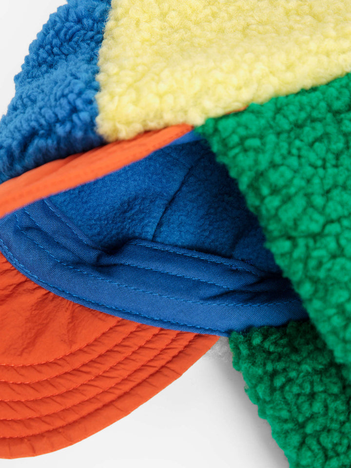 Color Block Chapka - Blue/Yellow/Green