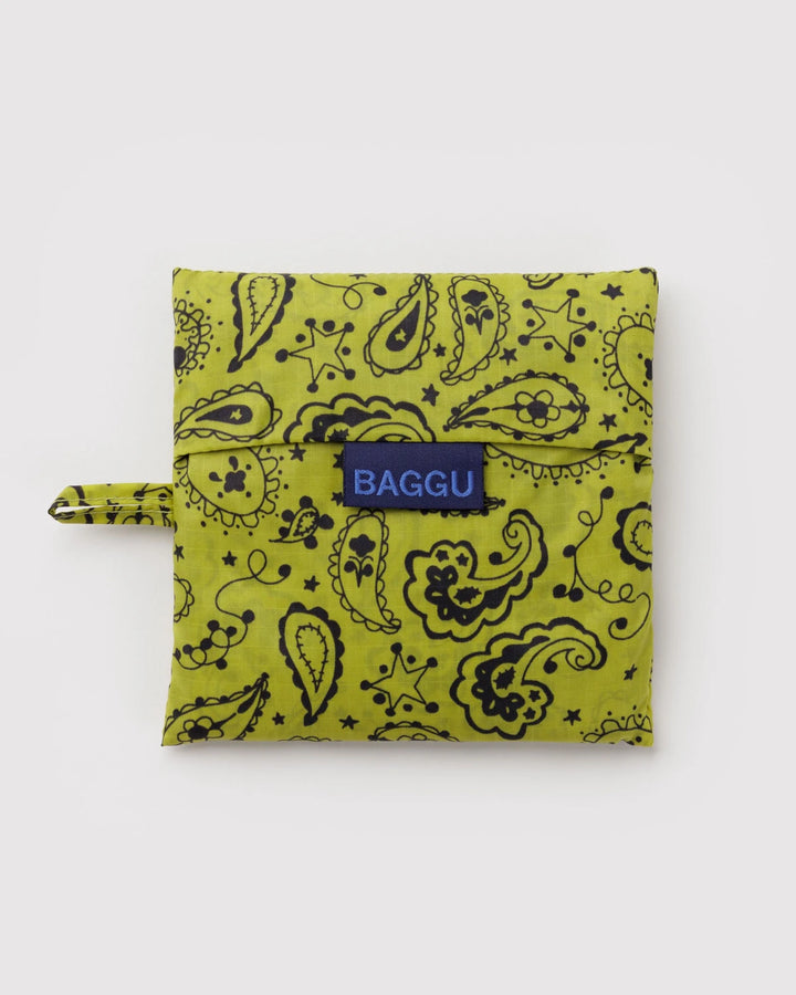 Standard Baggu -  Chartreuse Paisley