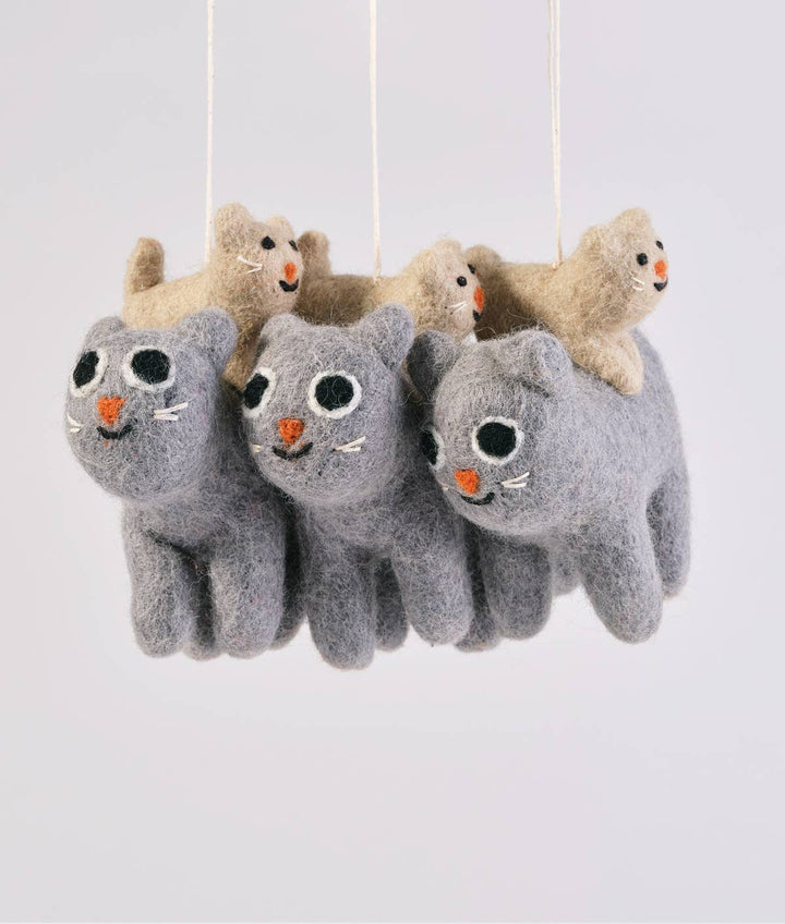 Pabs Cat Hanging Felt Ornament
