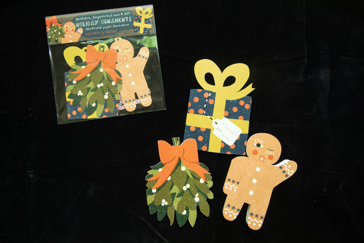 Holiday Paper Ornaments - Pack of 3
