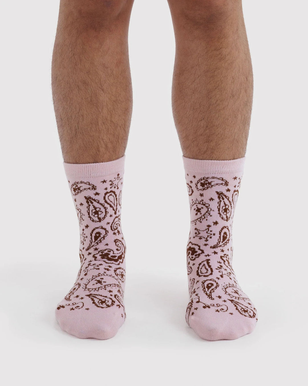 Crew Sock - Paisley Pink