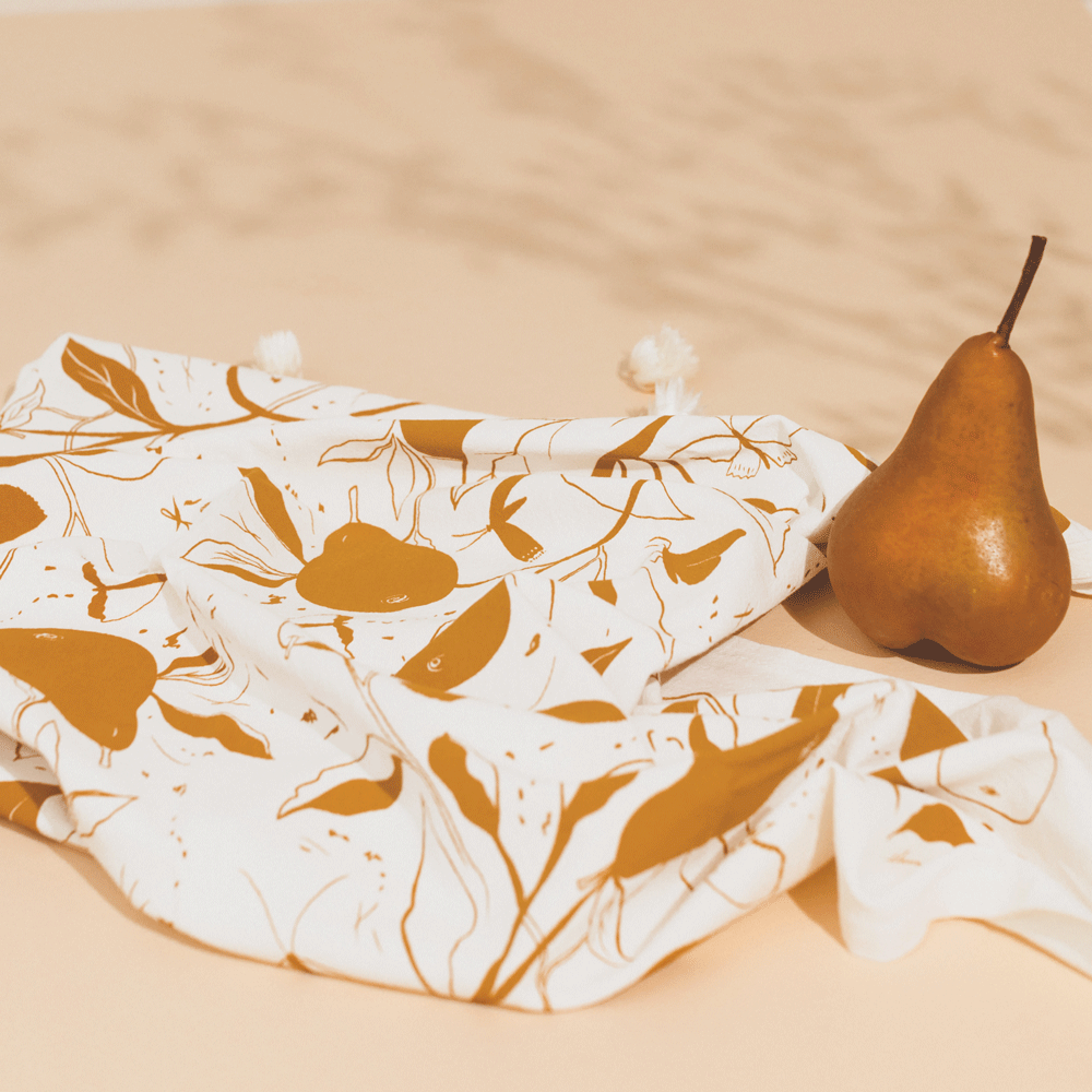 Pears Cotton Tea Towel