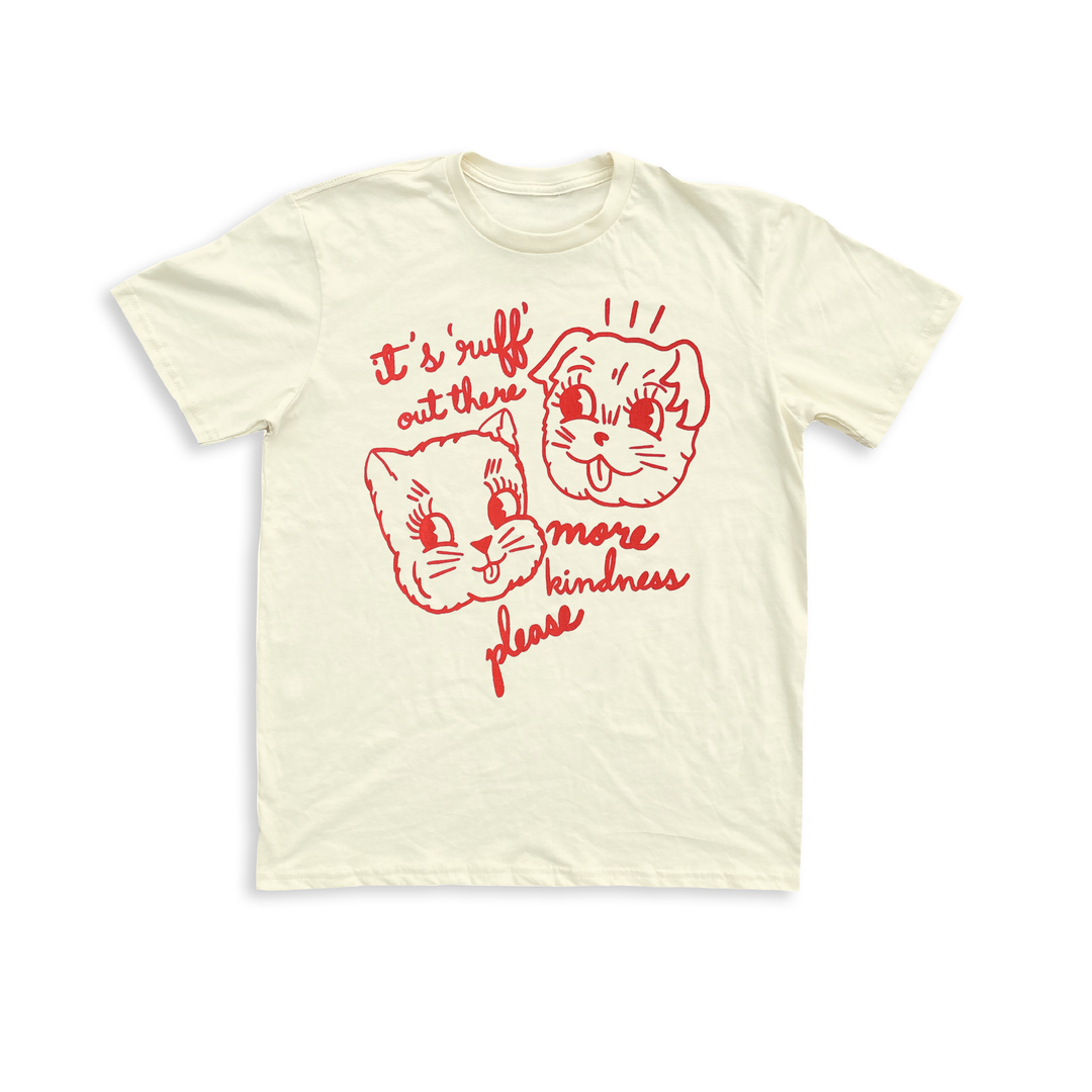 It's Ruff Out There Unisex Tee - Cream Graphic Tee