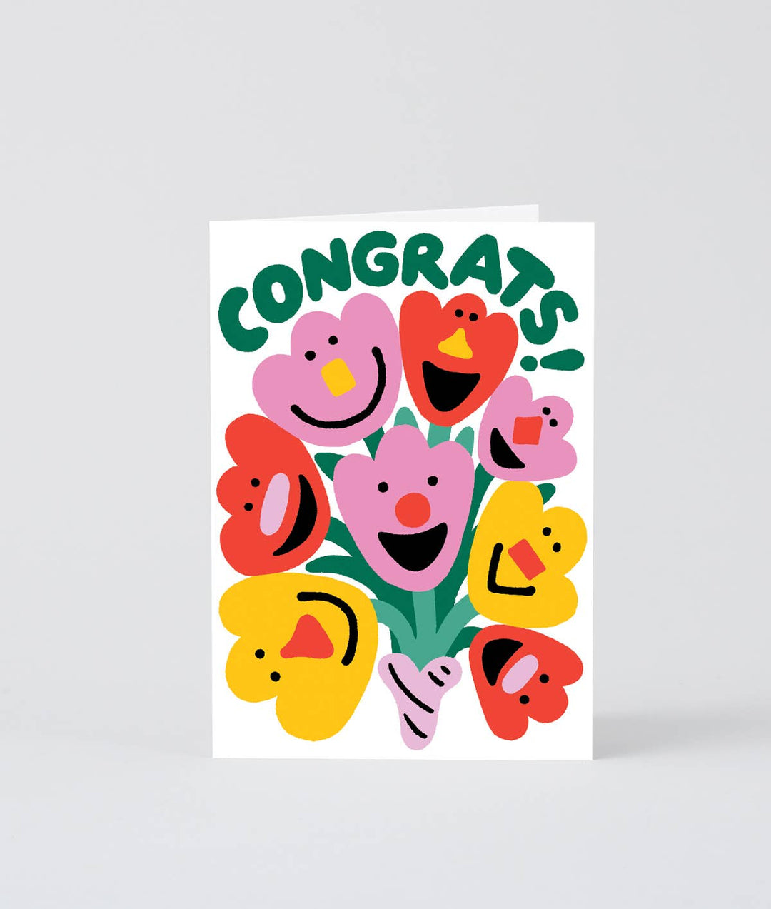 Congrats Flowers Greetings Card