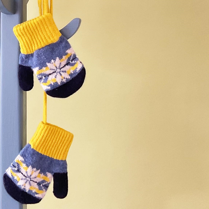 Kids' Patterned Lambswool Mittens & Gloves