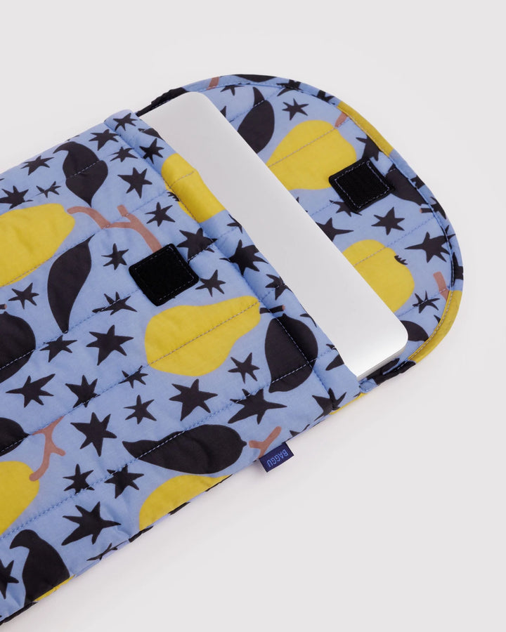 Puffy Laptop Sleeve 16" - Golden Pears