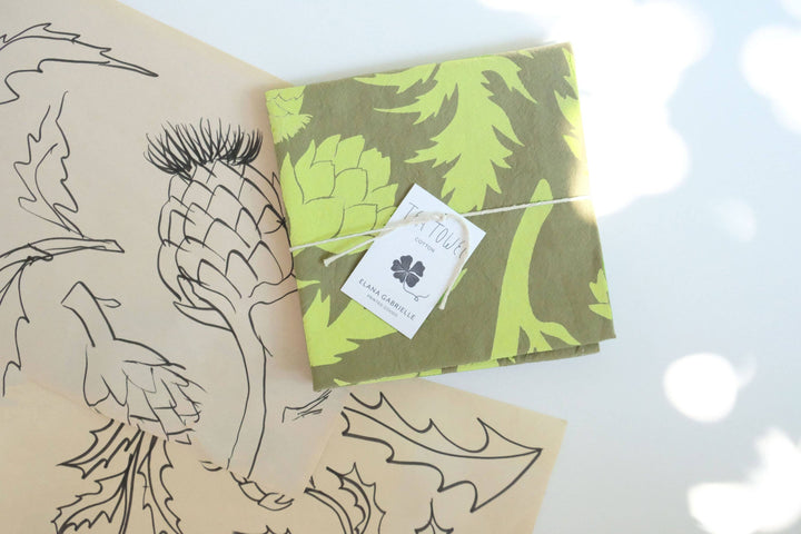 Artichoke Cotton Tea Towel